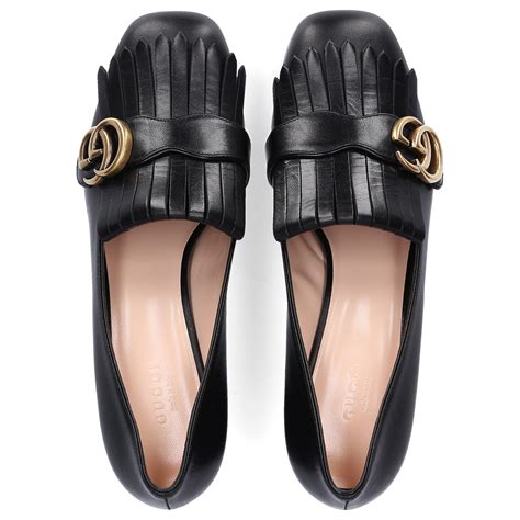 gucci loafers leather|gucci fringe loafer.